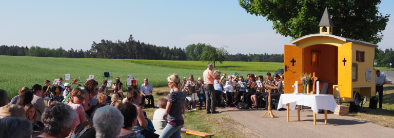 Gottesdienst an der Schäferwagenkirche